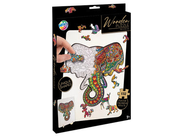 Wooden Puzzle Elephant 132 pieces